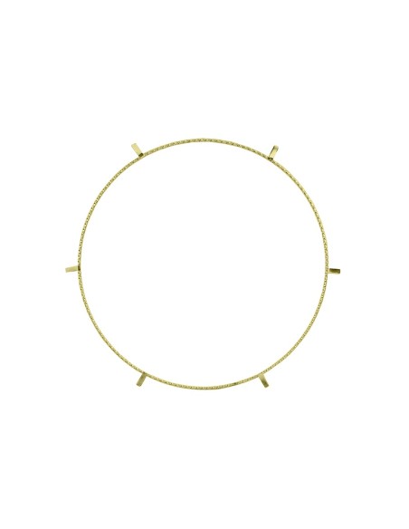 16 Lowrider Square Twisted Wheel Trim Gold.